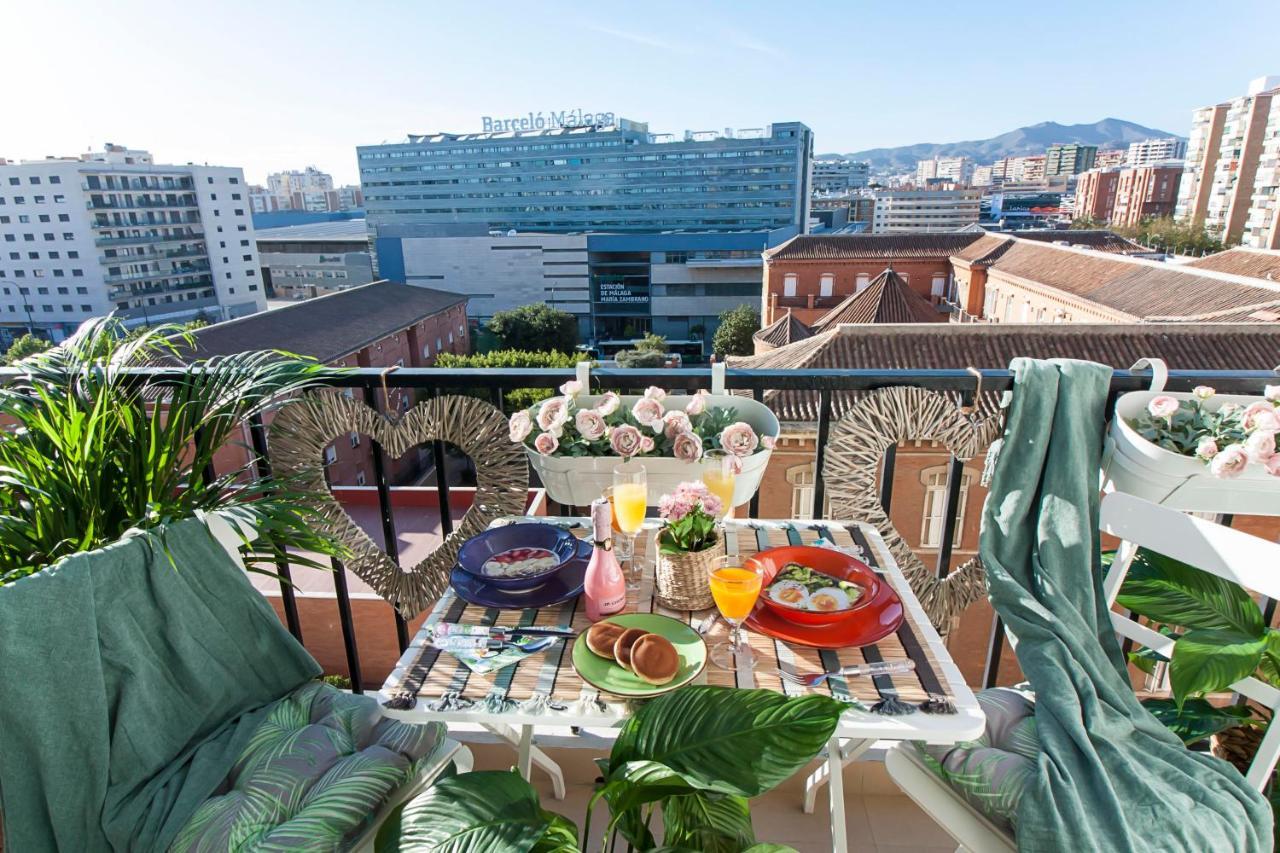 Malaga Center Flat Main Train Station Appartement Buitenkant foto